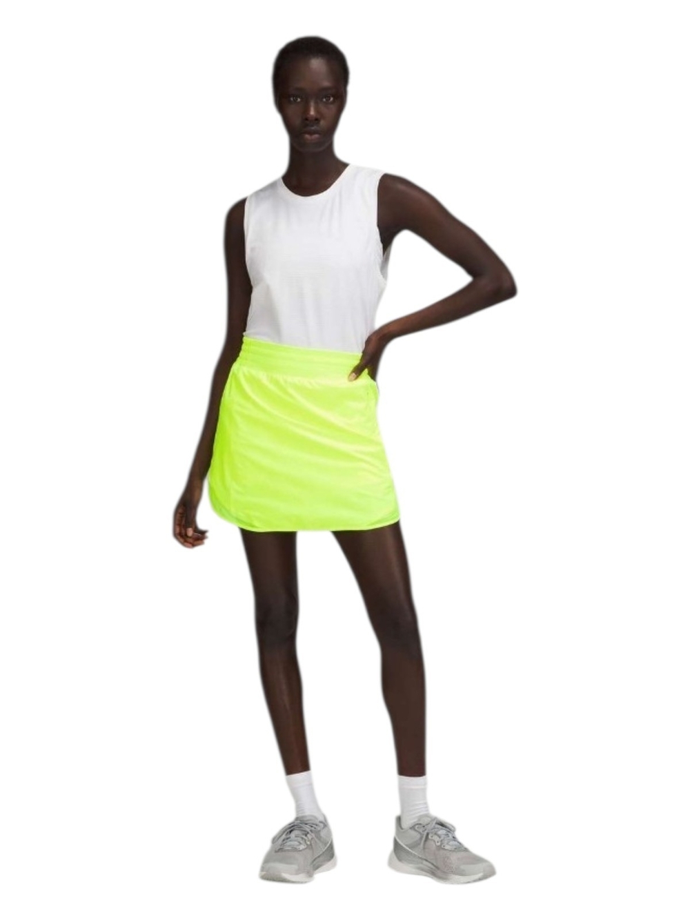 lululemon athletica Neon Lime Yellow Athletic Shorts